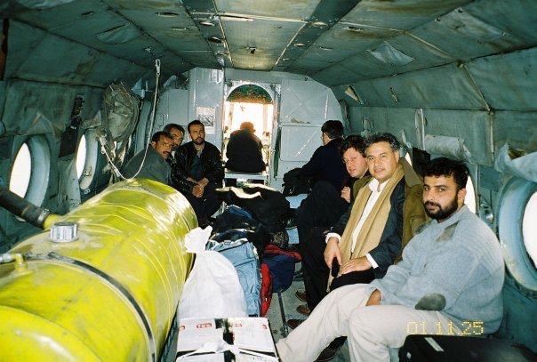 Roucaute Yves dans l’hélicoptère de Massoud